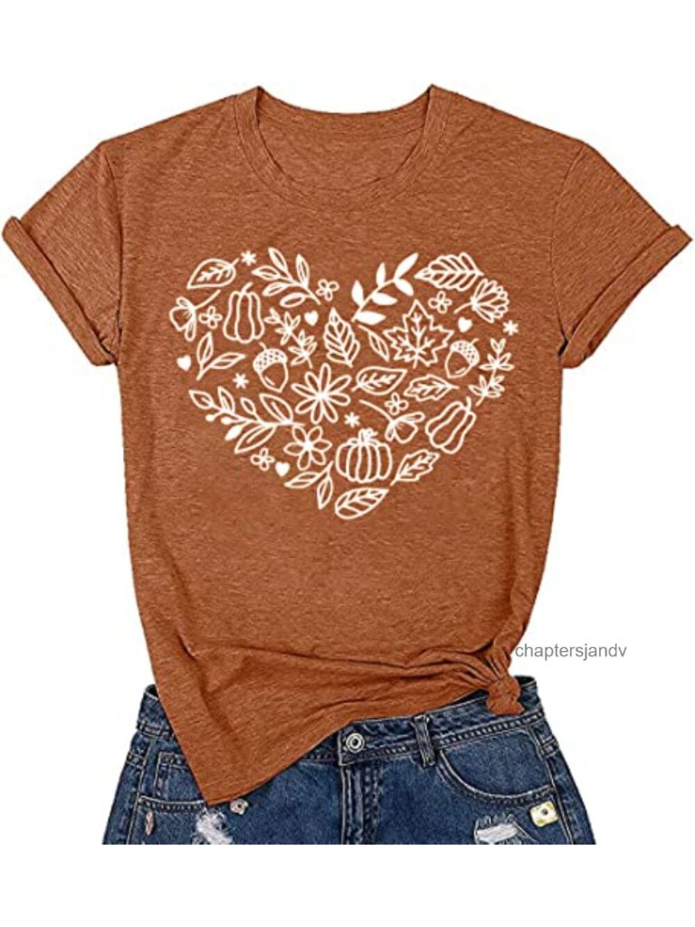 Fall Pumpkin Graphic Tee Women Thanksgiving T-Shirt Crew Neck Tunic Short Sleeve